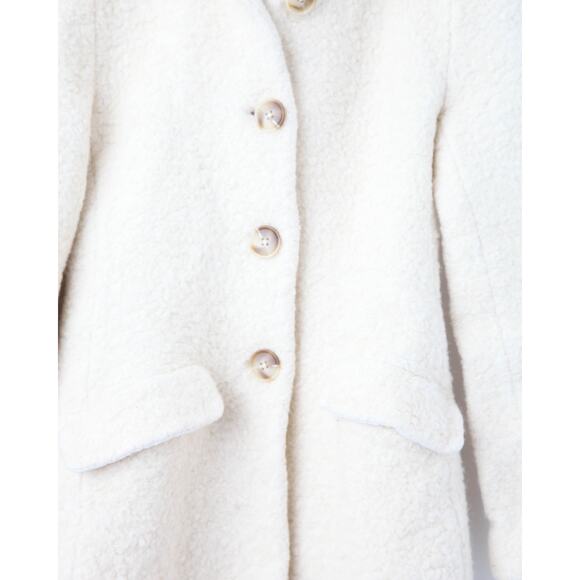 Marina Moscone Collective Off-white faux Shearling Coat - Picture 7 of 11